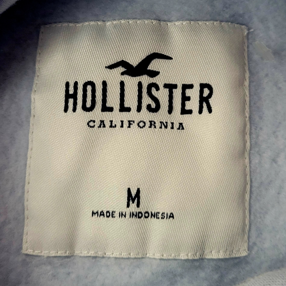 Hollister Light Blue Kids Hoodie - Picture 4 of 7